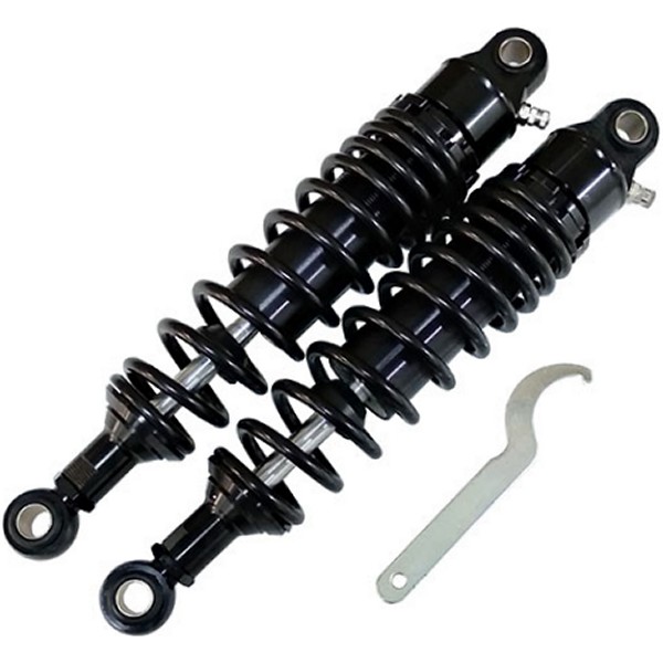 リアショック 320mm ブラック/ブラック