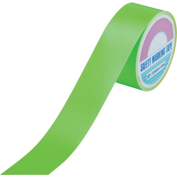 蛍光ラインテープ 緑 50mm幅×10m エンビ 屋内用