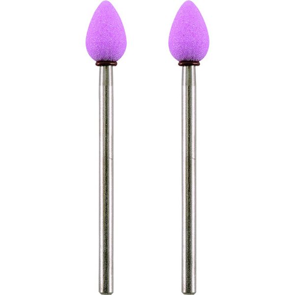 軸付き砥石2本(WA) 卵