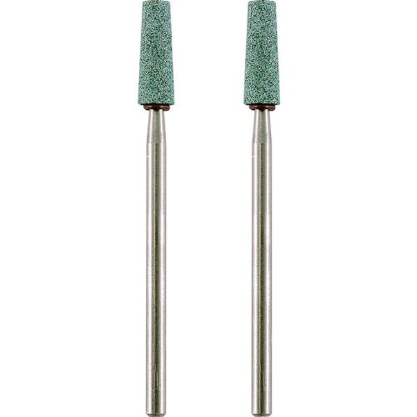 軸付き砥石2本(GC) 円錐