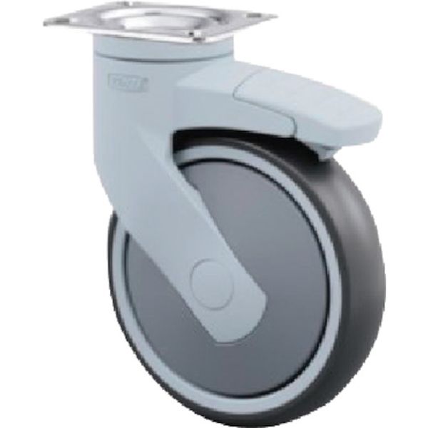 樹脂キャスター”LEVINA”(エラストマー車) φ150 自在式(方向ロック付)