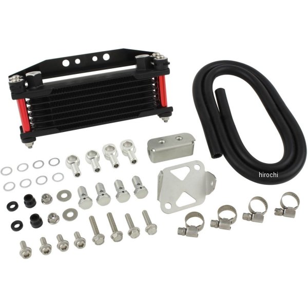 オイルクーラー シリンダーヘッドマウント 19年-22年 モンキー125 JB02 レッドパイプ