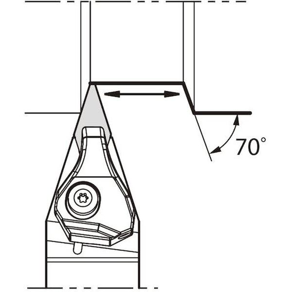 DVVNN2525M16JCT  外径・倣い加工用クーラントホルダ DVVN-JCT