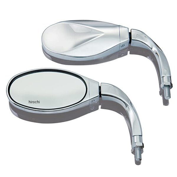 ツイストクルーザーミラー ショート 10mm 逆ネジ