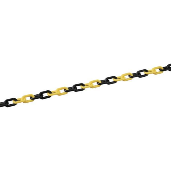 プラスチックチェーン 黄/黒 PT-630TR 長さ30m 線径6mmΦ PE