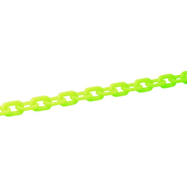 167-1773 プラスチックチェーン 蛍光緑 PT-630KG 長さ30m 線径6mmΦ ポリエチレン