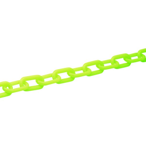 106-4587 プラスチックチェーン 蛍光緑 PT-830KG 長さ30m 線径8mmΦ ポリエチレン