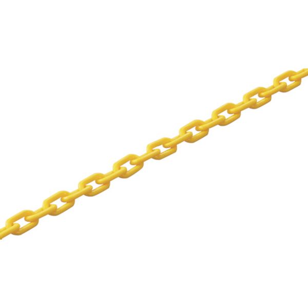 106-3132 プラスチックチェーン 黄 PT-1050Y 長さ50m 線径10mmΦ ポリプロピレン
