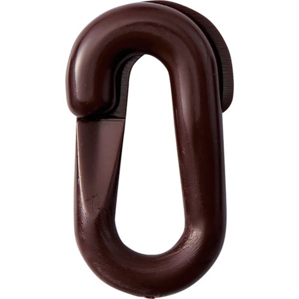 106-3072 プラスチックチェーン用ジョイント 茶 PJ-6BR 20×39.5(線径6Φ) 2個組