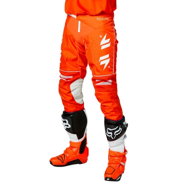 パンツ ビーム オレンジ/白