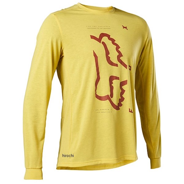 MTB レンジャードライリリースロングスリーブジャージ パールイエロー Lサイズ