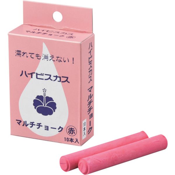 828-0438 マルチチョーク(雨天使用可能タイプ) 赤 マルチチョーク-R 12Φ×80mm 10本組