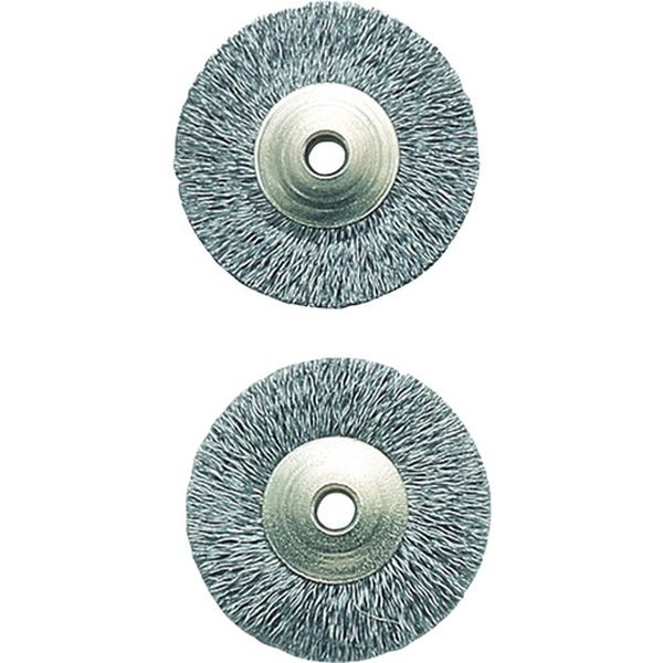 ワイヤーブラシ2枚ディスク型(鉄)
