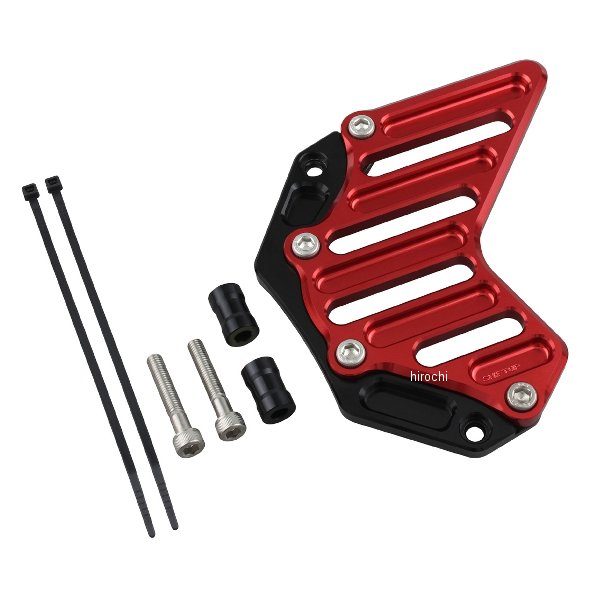 ビレットスプロケットカバー モンキー125、CT125 ハンターカブ、DAX127、GROM ブラック／レッド