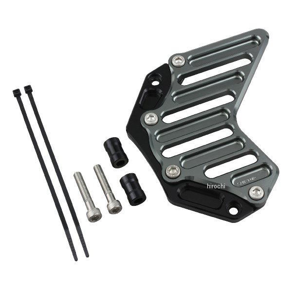 ビレットスプロケットカバー モンキー125、CT125 ハンターカブ、DAX129、GROM ブラック／ガンメタ