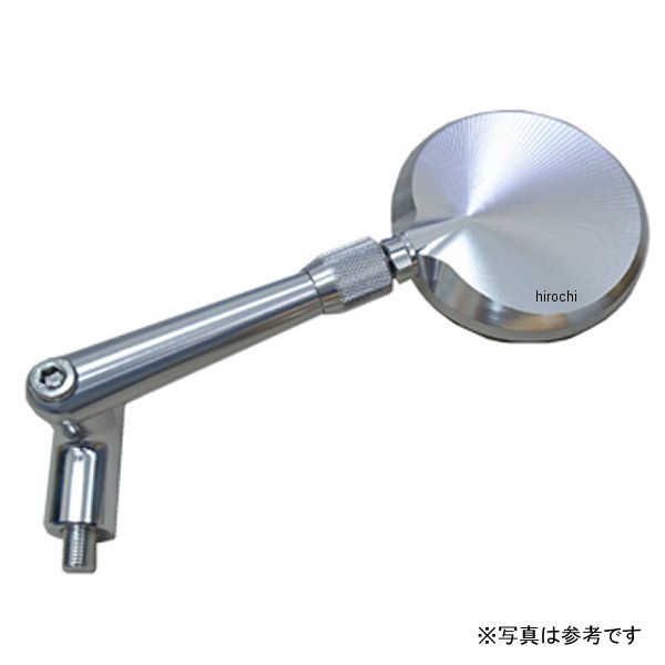 ミラー ロング 可変タイプ 丸型 ショートマウント正ネジ シルバー