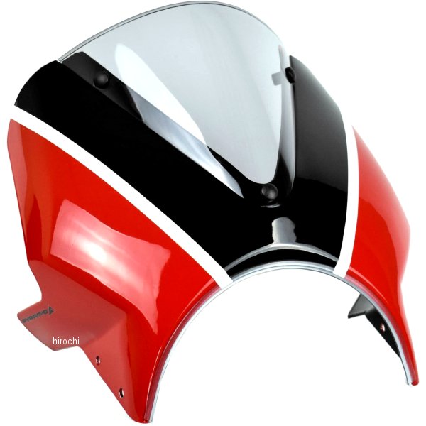 フライスクリーン 18年-22年 ロイヤルエンフィールド Interceptor 650 赤/黒