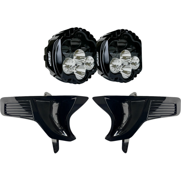 HEADLIGHT DUAL SHARK DEMON 2 W/ SPEED PLATES
