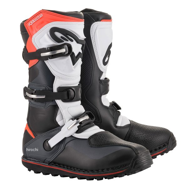 アルパインスターズ ブーツ テック-T 黒 グレー レッドフロー 10サイズ(29.0cm)