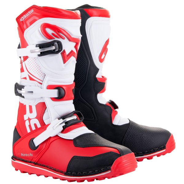 アルパインスターズ 22年モデル ブーツ TECH-T ブライトレッド 黒 白 6(25.0cm)サイズ