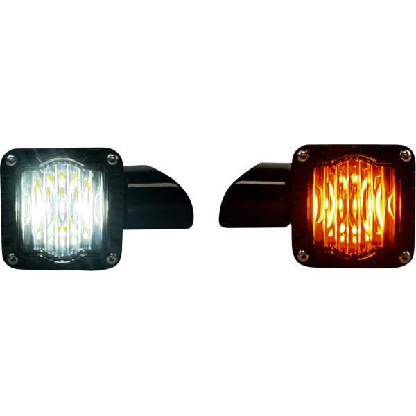 LIGHT SHARK DEMON FRONT TURN SIGNALS LED BLACK/SMK LENS