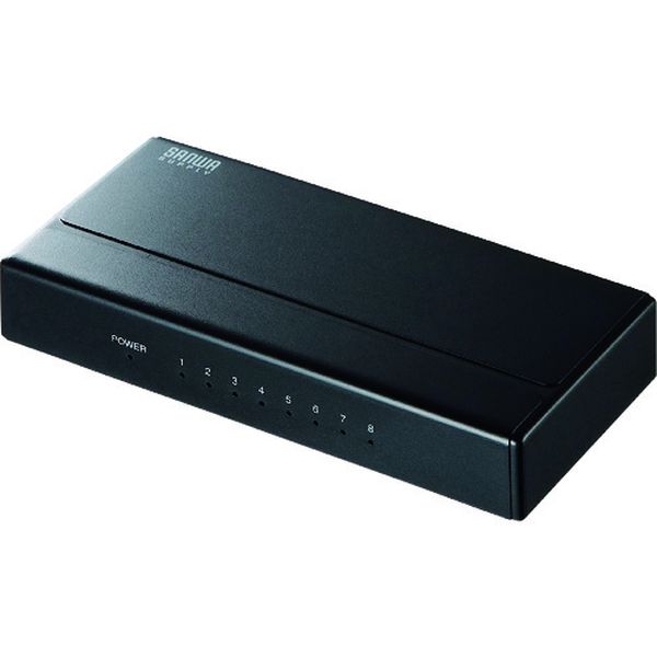 LANGIGAP801BK  ギガビット対応スイッチングハブ(8ポート・マグネット付き)