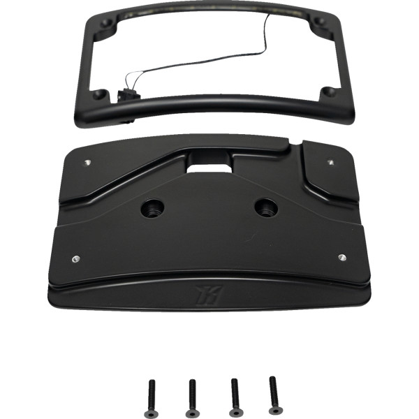 LICENSE PLATE MOUNT KIT CURVED BLACK