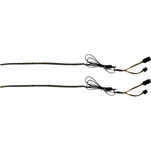 LIGHT FAIRING STRIPS DUAL COLOR LED AMB/WHT