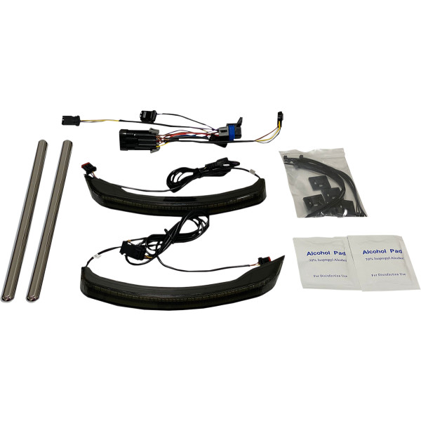 LIGHT LOW PROFILE SADDLBAG SMOKED INDIAN