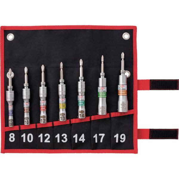 ソケットビット(電動工具用) 差替式ユニバーサルビットソケットセット 差込角6.35mm