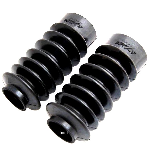 フロント フォークブーツ 39mm 86年-16年 XL 黒 (左右ペア)