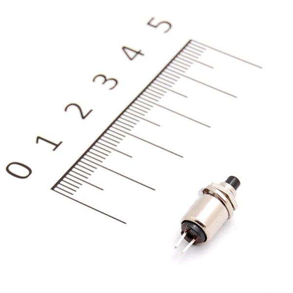 プッシュスイッチ ボタン/ブラック 0.5A125VAC
