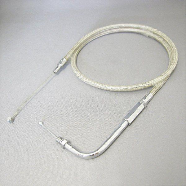 アイドルケーブル(戻し) 90年-95年 Big Twin ステンメッシュ 750mm