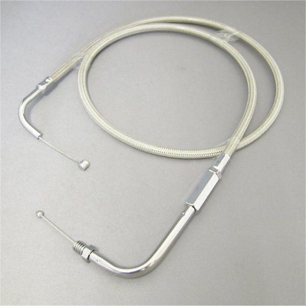 アイドルケーブル(戻し) 90年-95年 ソフテイル ダイナ HSR42/45 ステンメッシュ 825mm