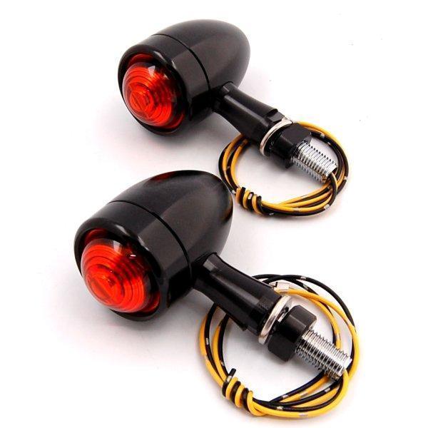 ウインカーランプ スターマインB4 黒アルマイト/アンバー (左右ペア)