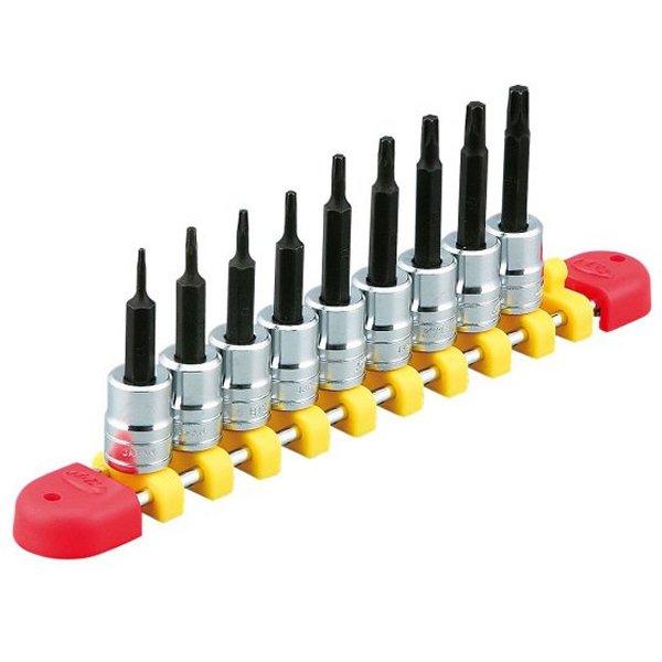 6.3sq.T型トルクスビットソケットセット(9コ組)