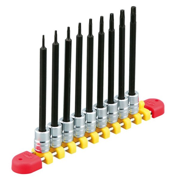 6.3sq.ロングT型トルクスビットソケットセット(9コ組)