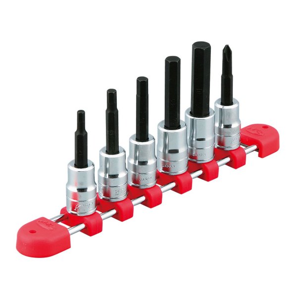 9.5sq.ヘキサゴンビットソケットセット(6コ組)ミリサイズ