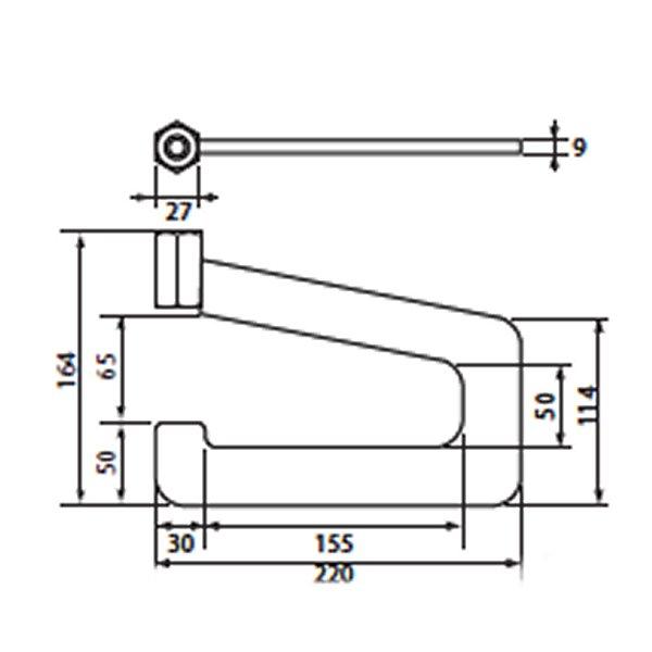 スライドハンマプラー板金フック M18×2.0