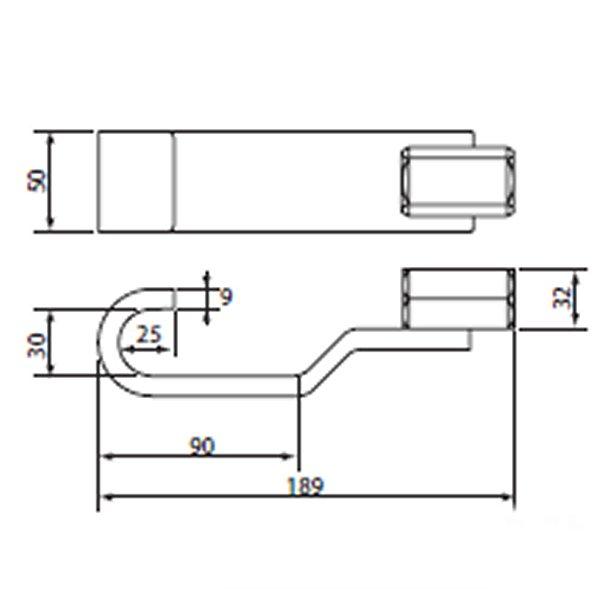 スライドハンマプラー板金フック M22×2.5