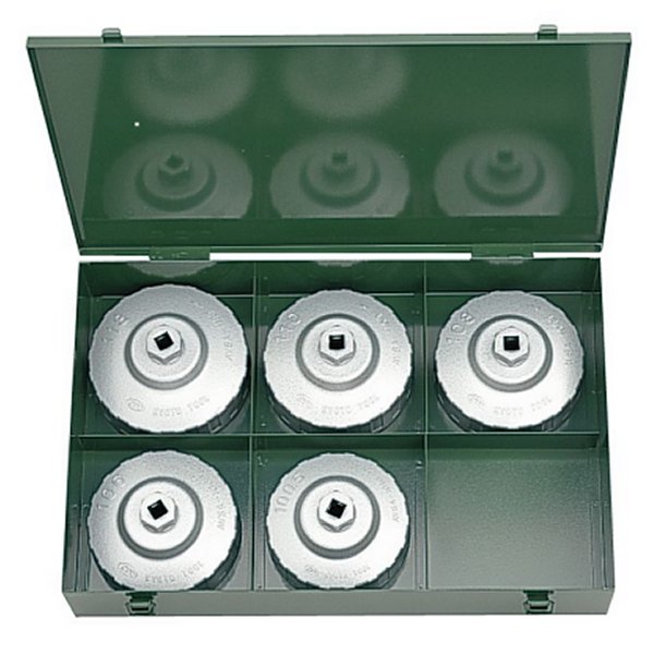 大径用カップ型オイルフィルタレンチセット(5コ組)