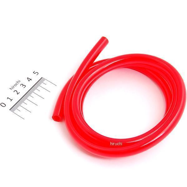 耐油ホース PVC製 内径 6mm/1m 赤
