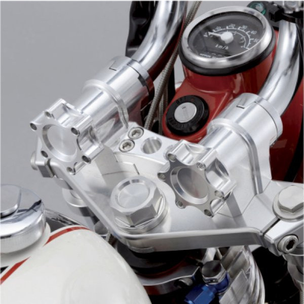 ビレットハンドルブラケット＆ノブセット ブラック/ゴールド モンキー