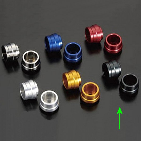 ユニバーサル アルミスライダー M6 ガンメタ 2個セット モンキー