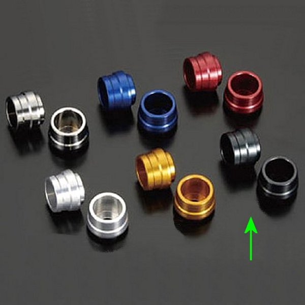 ユニバーサル アルミスライダー M8 ガンメタ 2個セット モンキー