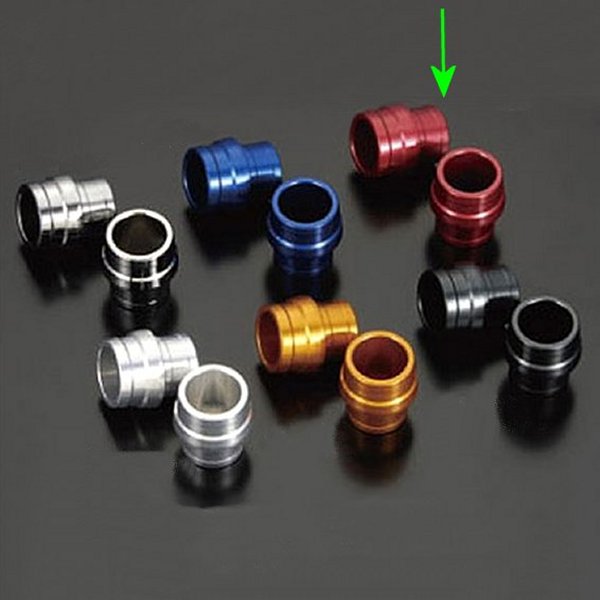 ユニバーサル アルミスライダー M8ロング レッド 2個セット モンキー