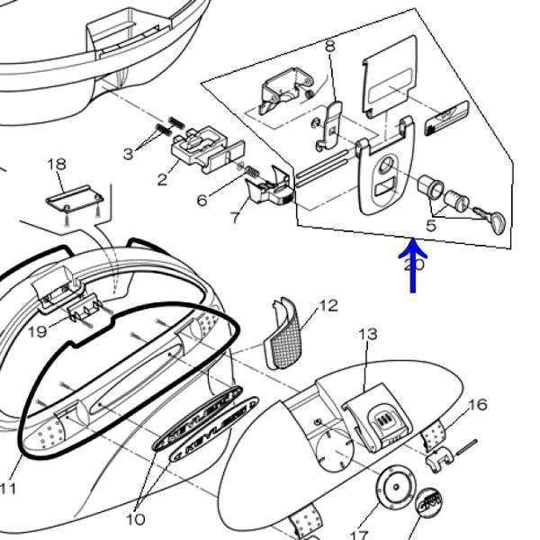 ジビ GIVI ロックセット HS20MONO