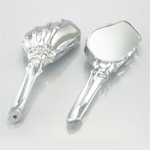 ゴーストミラー 左右セット クロームメッキ 汎用