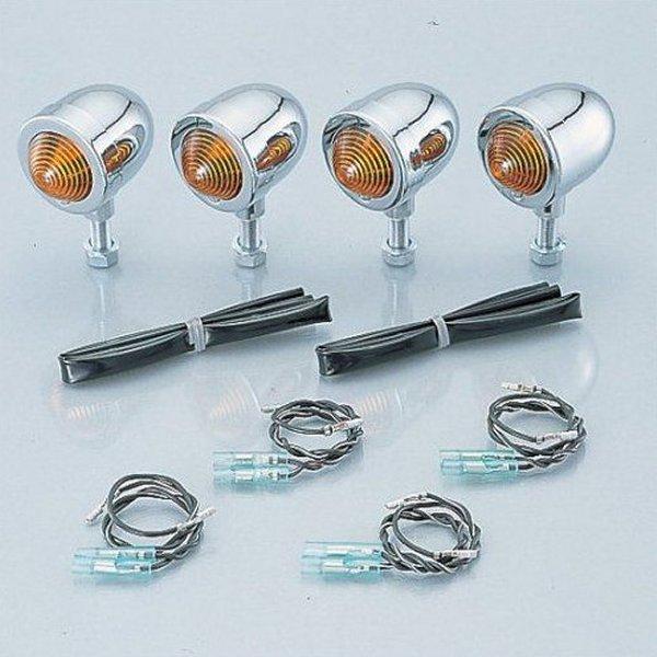 B  ウインカーキット マグナ50 メッキボディー/クリアーレンズ