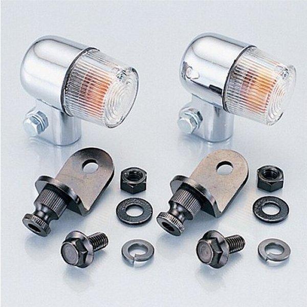 フロント・ウインカーSET(メッキ/クリア) エイプ